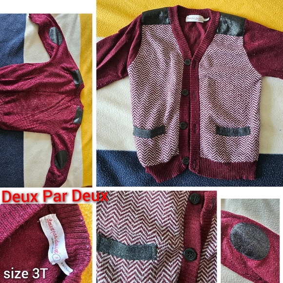 Deux Par Deux 3T Cardigan Wool blend - Picture 2 of 3